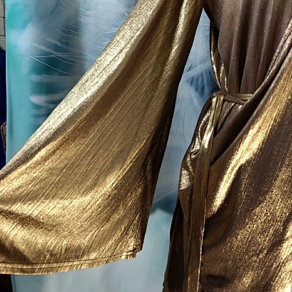 Nasty Gal Wrap Shimmer Dress - Picture 4 of 9